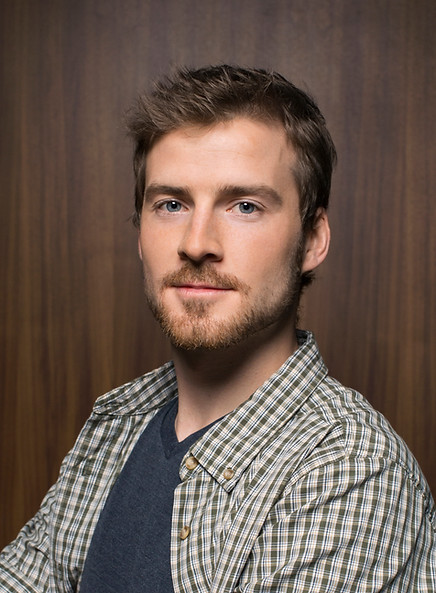 Man with Wooden Background