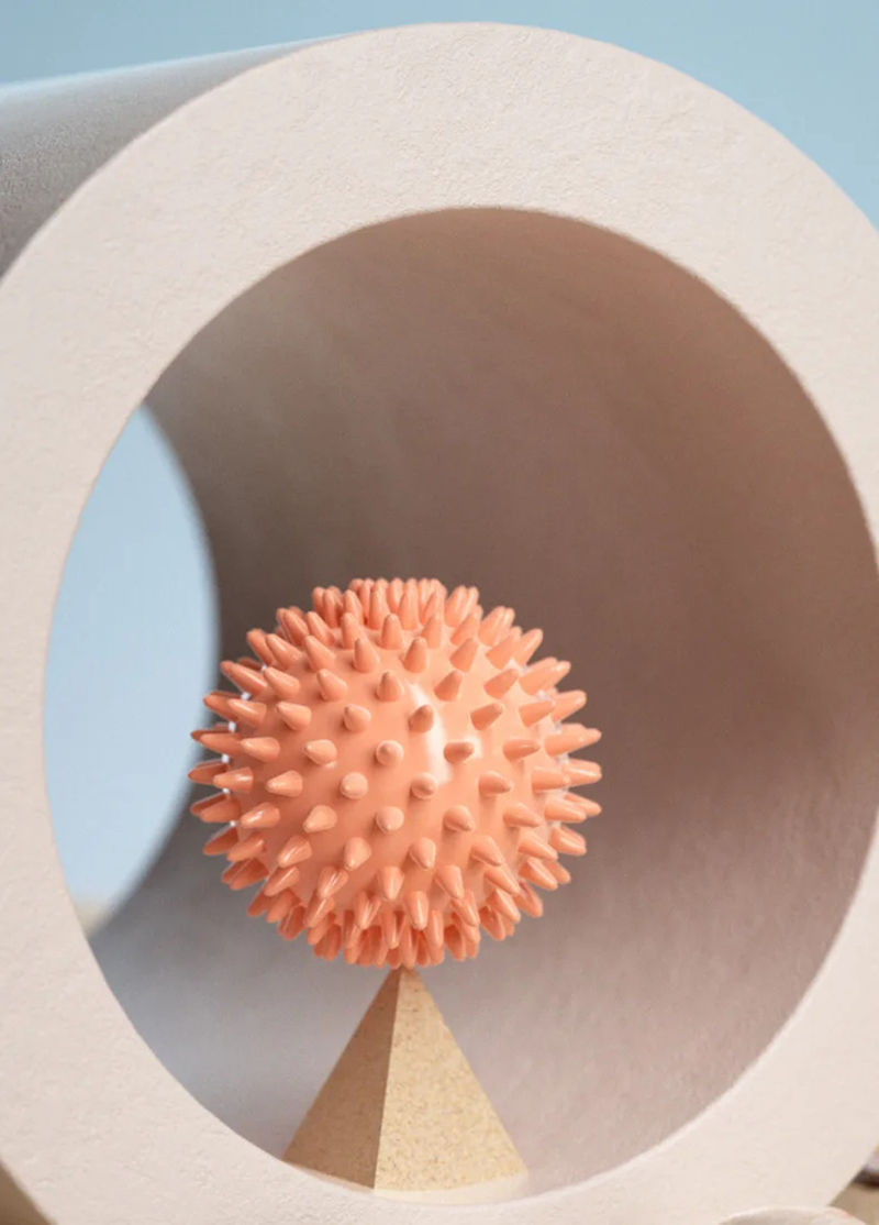 Miniature : Boule de massage hérisson Yoga Boule de fascia Sport Fitness Relaxation musculai