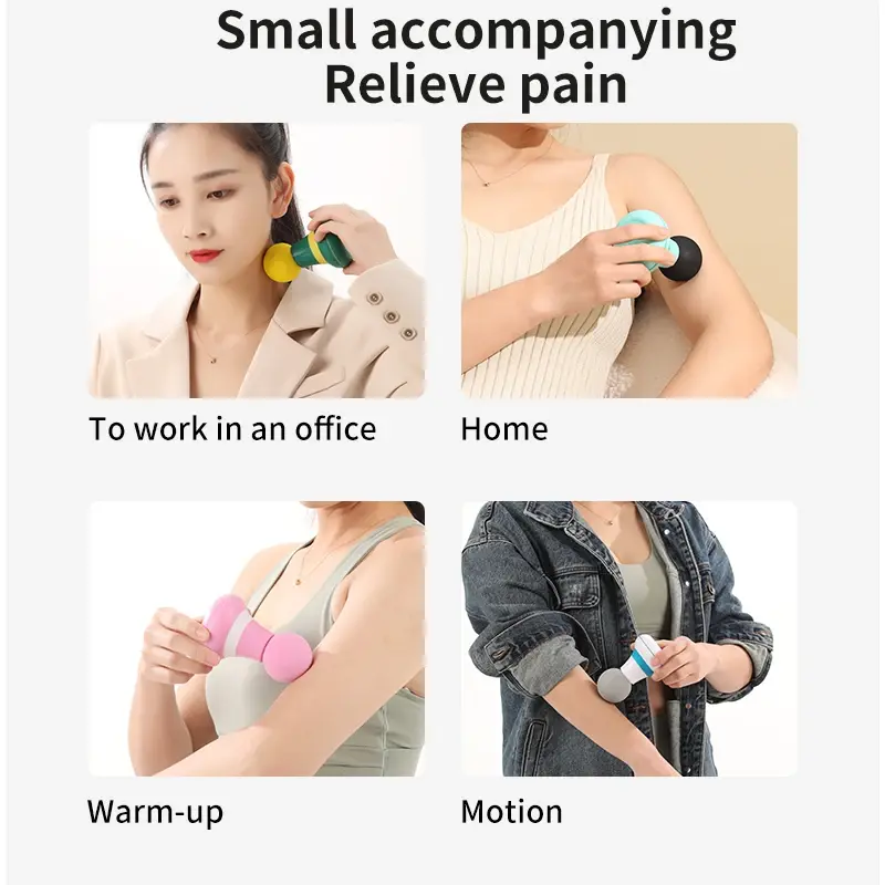 Miniature : Pistolet de massage USB électrique avec 6 modes d'ajustement pour le massage du