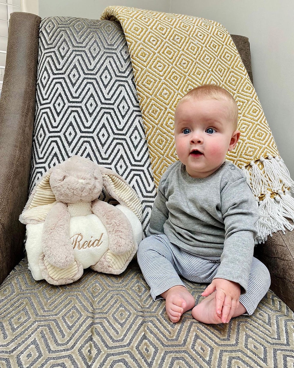 Personalised Rabbit & Blanket