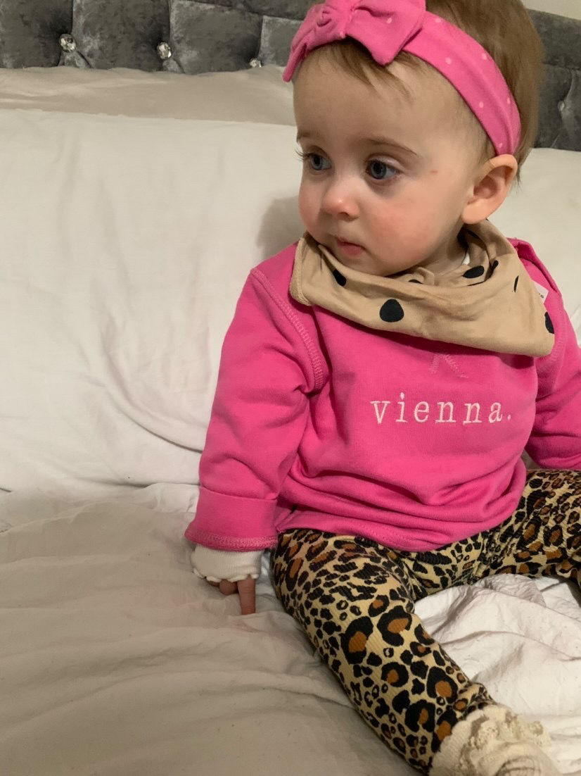 Pink Embroidered Sweatshirt