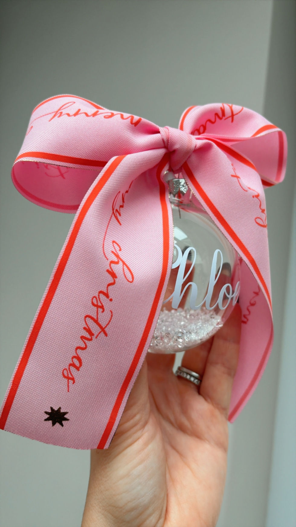 Pink Diamond Christmas Bauble