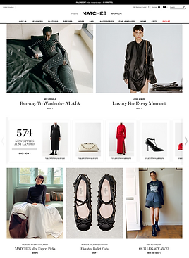 Matchesfashion homepage