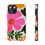 Thumbnail: Floral phone case with a bright pink flower design on a white background.