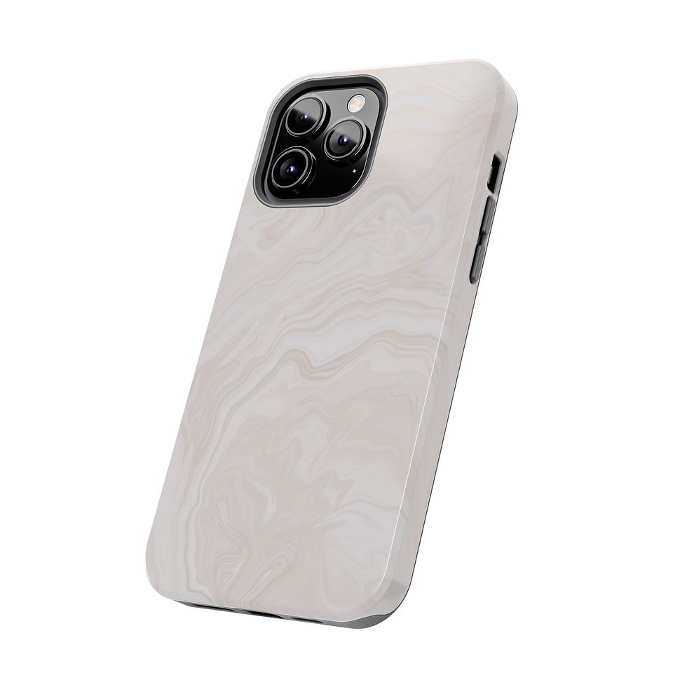 Thumbnail: White marble iPhone case, three-lens camera, protecting a smartphone device.