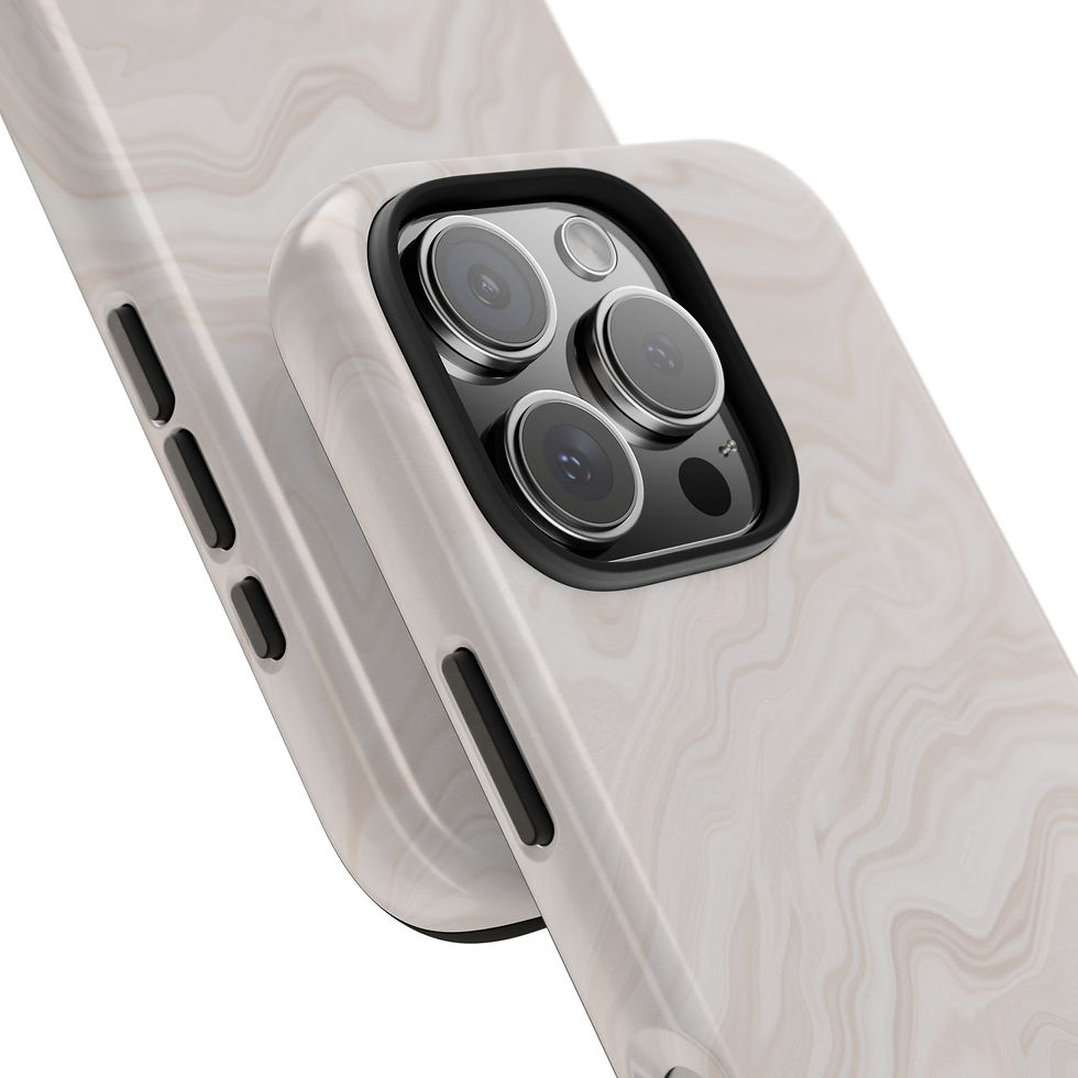 Thumbnail: White iPhone case with camera and buttons, two cases in view