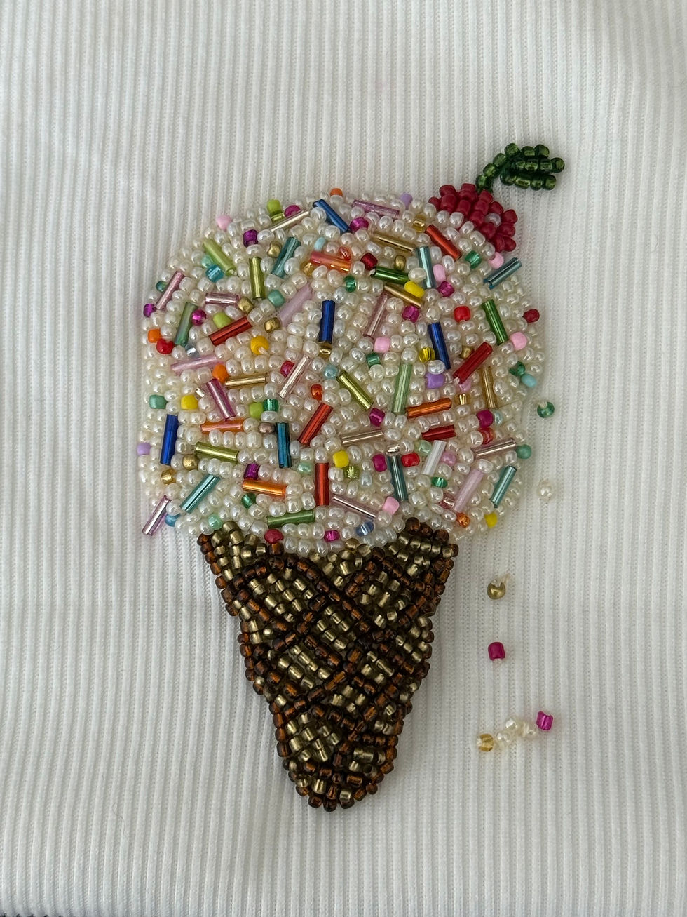 Thumbnail: Ice cream with Sprinkles Beaded Cami - Handmade