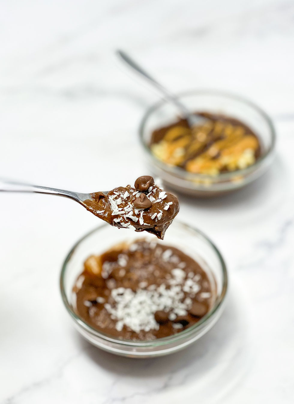 CHOCOLATE AVOCADO MOUSSE in glass