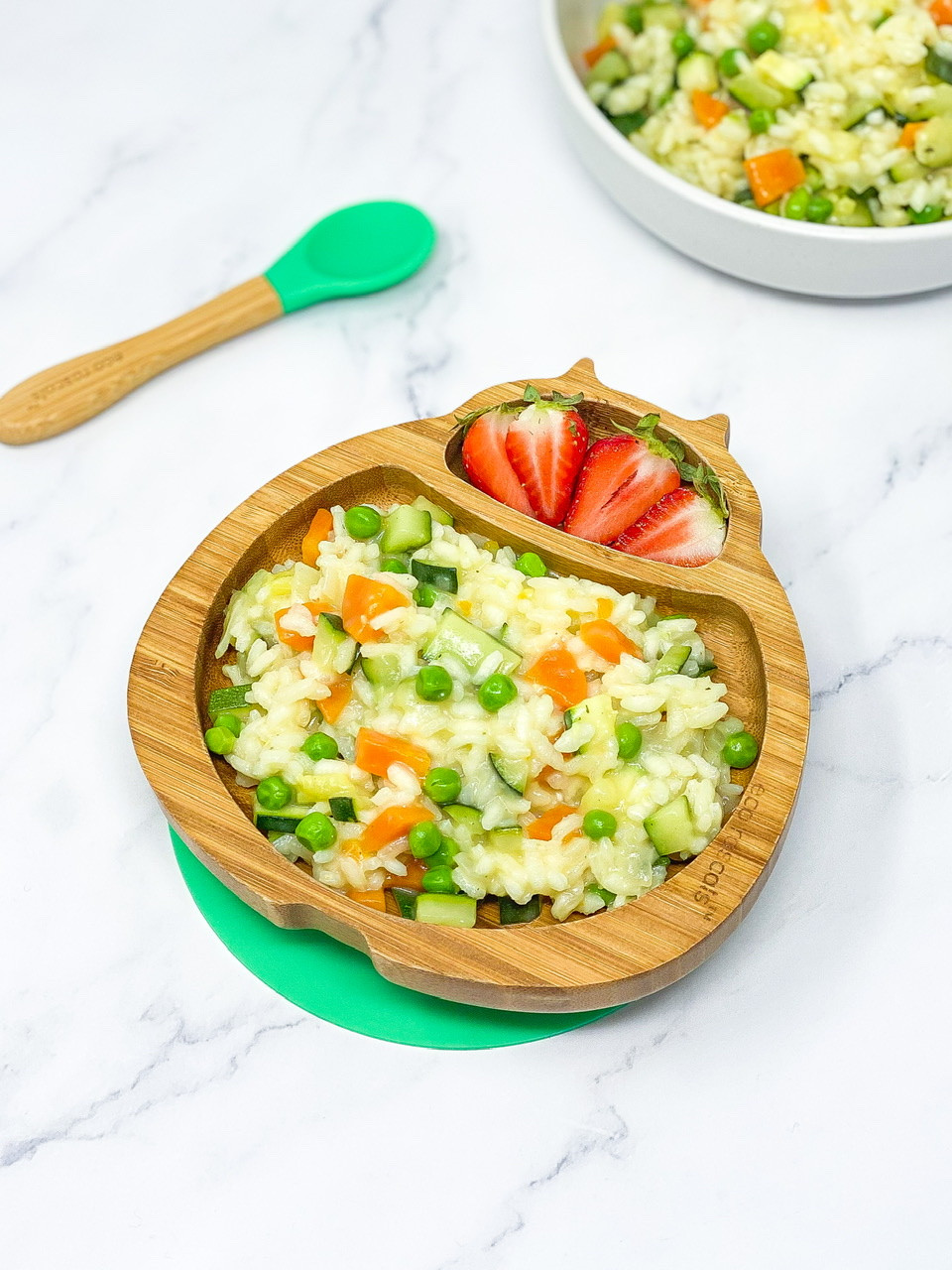 SUPER SPRING RISOTTO with strawberry blw food
