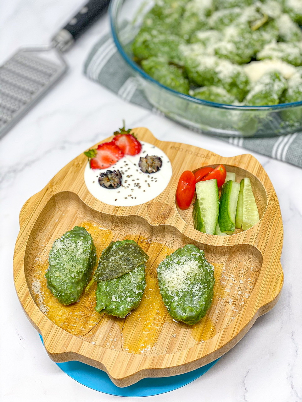 ITALIAN MALFATTI (spinach ricotta gnocchi)