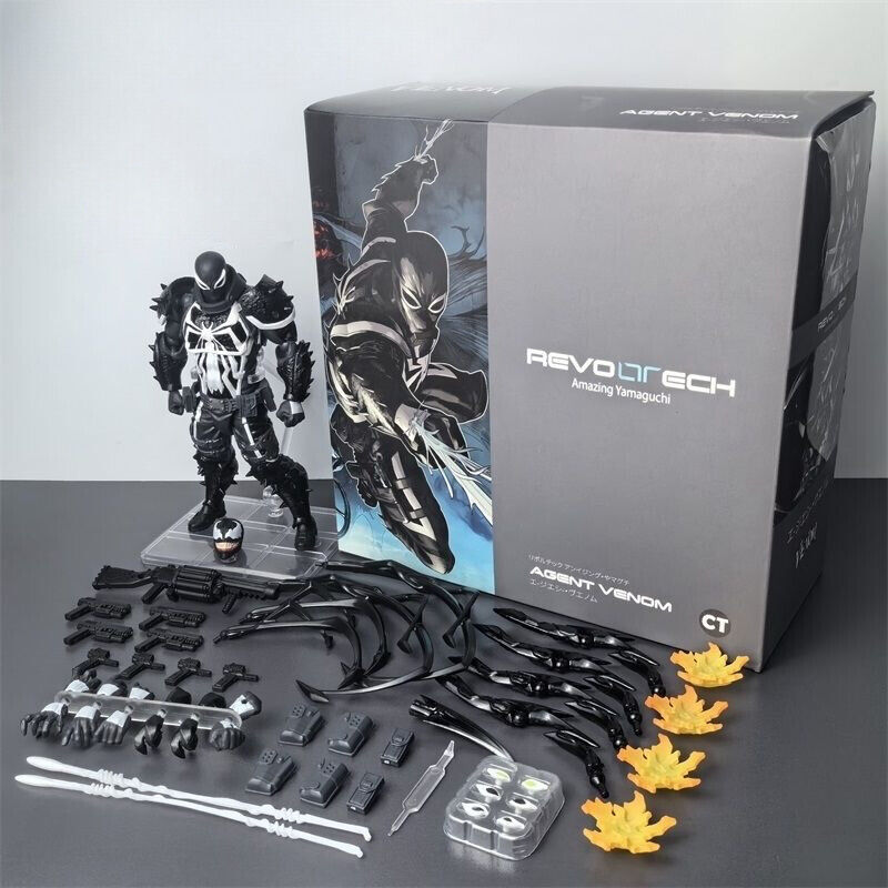 CT Toys Kaiyangdo Revoltech Amazing Yamaguchi Agent Venom Action Figure 6In NEW