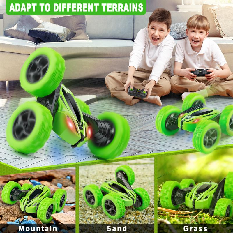 ORRENTE Remote Control Car, RC Cars Stunt Car Toy, 4WD 2.4Ghz Double Sided 360°