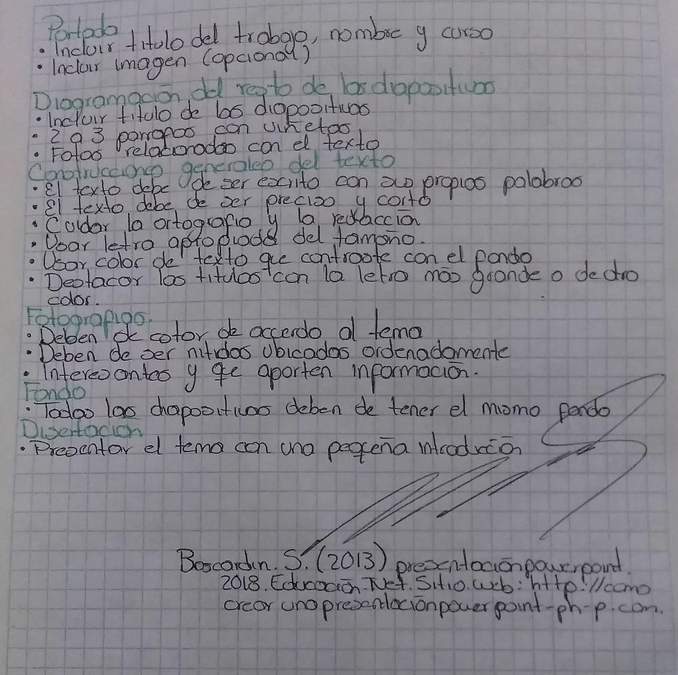 ¿Comó elaborar una presentación Power Point?  (TIC)