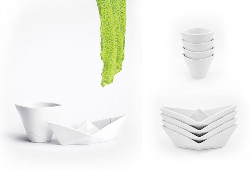 Miniatura: ALIZI.PORCELAIN origami porcelánová loďka