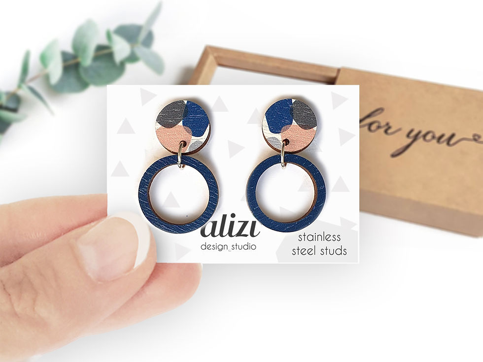 Miniaturbild: Studs 2 parts - Stains Navy