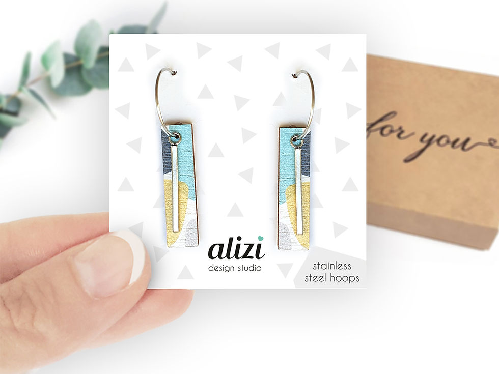 Miniatura: Hoops - Small Bars - Stains Mint
