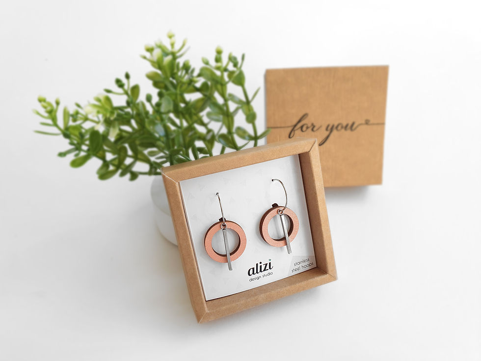 Miniaturbild: Hoops - Small Rings - Peach