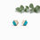 Miniaturbild: Earrings - Hexagons Split- Turquoise