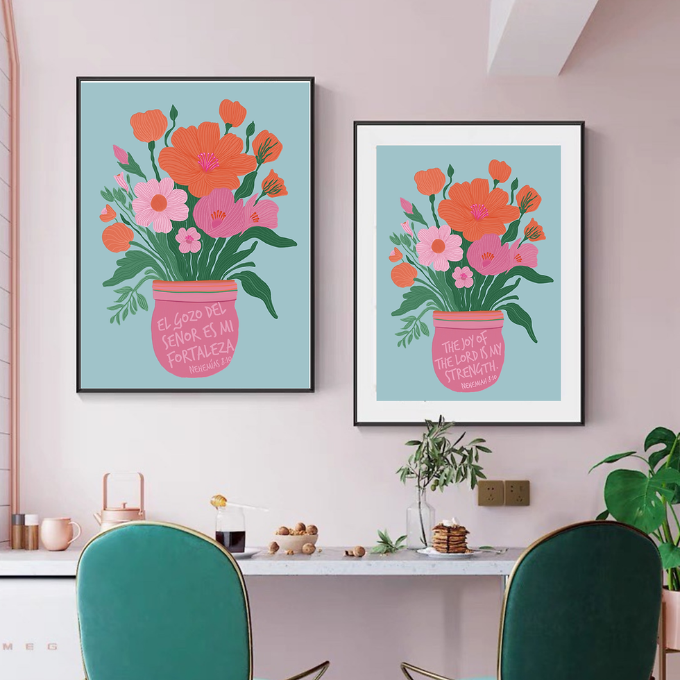Thumbnail: Bible verse wall art available in sizes 5x7, 8x10, 11x14,