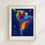 Thumbnail: Colorful South America map watercolor digital art print with floral patterns