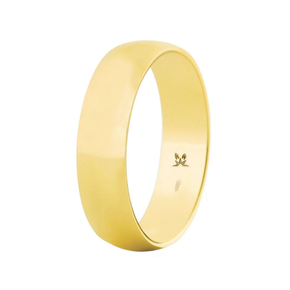 Miniatura: Alianza Oro Amarillo Eguzkilore 5mm Mate