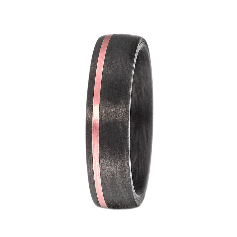 Alianza Carbono Negro y Oro Rosa Titan Factory
