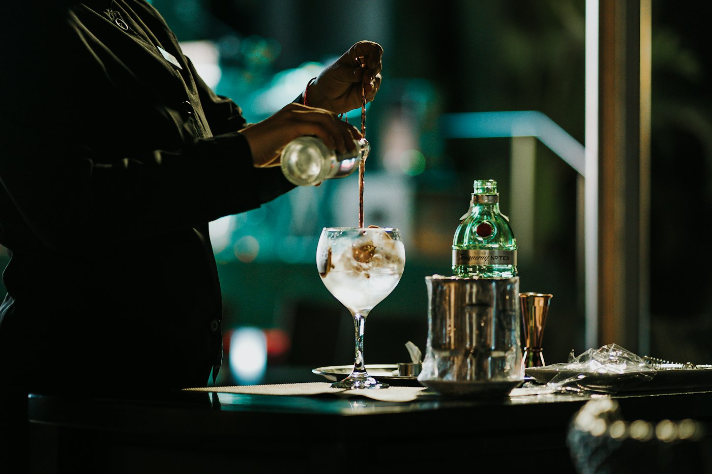 Drink being poured