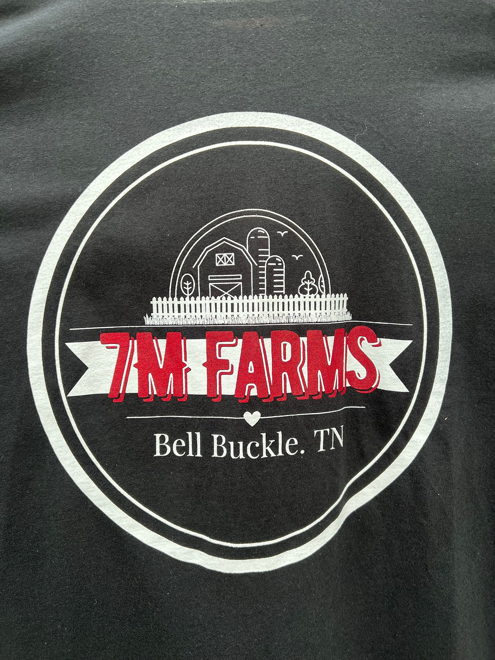 Thumbnail: ADULT 7M Farms Honest Living logo t-shirt