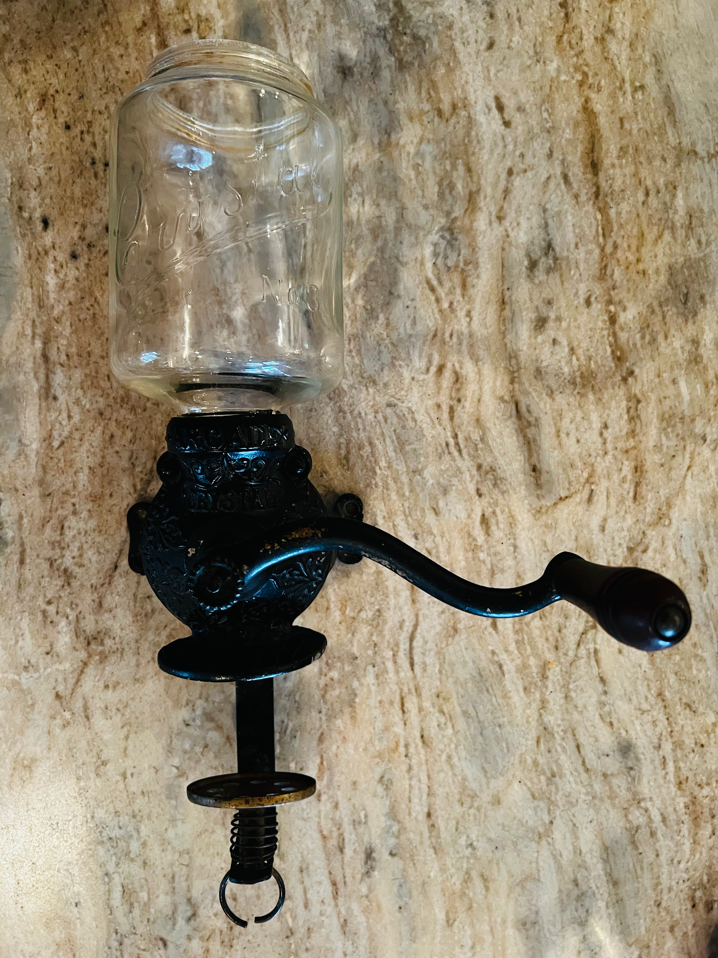 Antique Coffee Grinder - NO LID