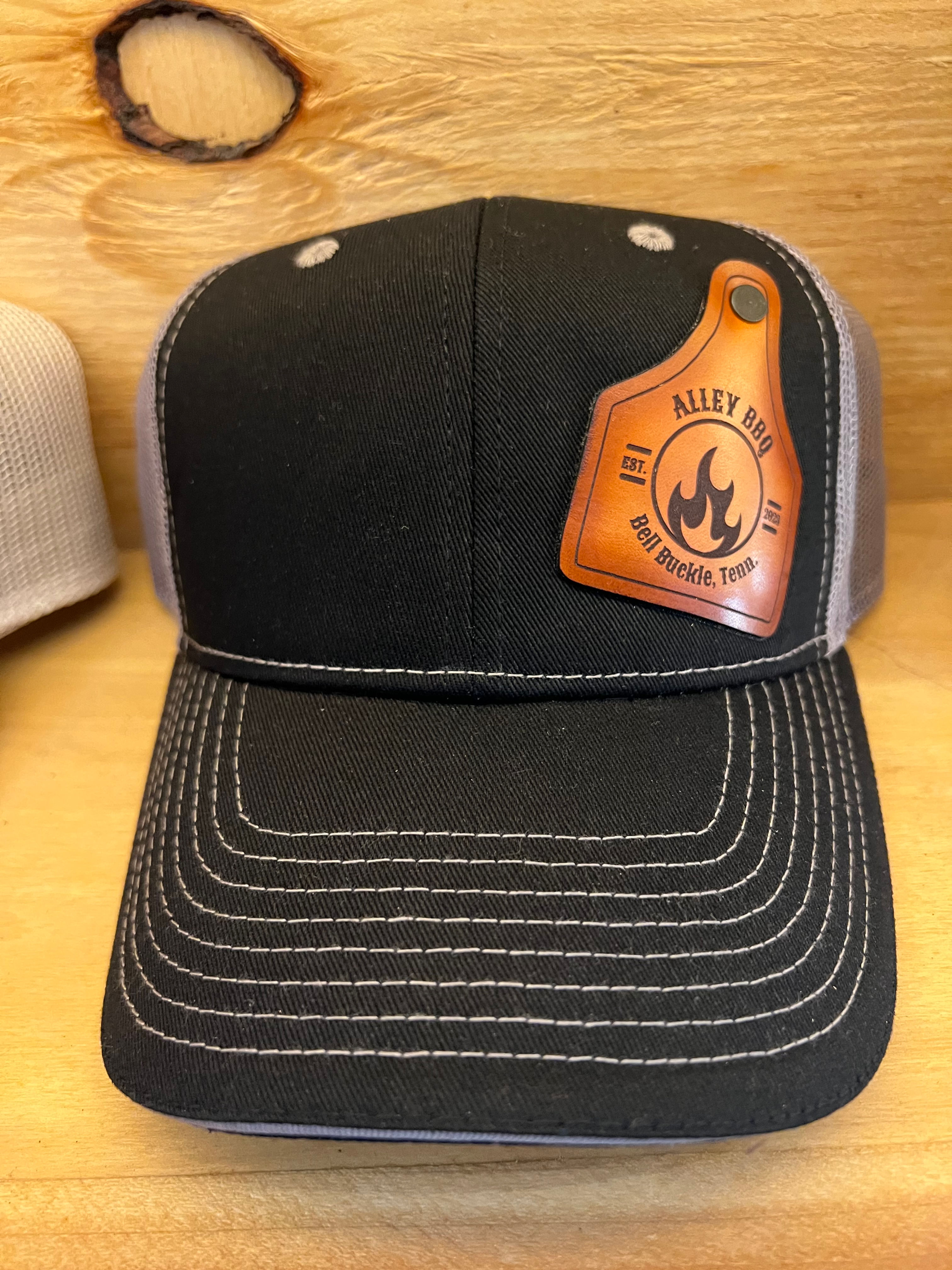 Alley BBQ Patch Structured Trucker Hat -BLACK