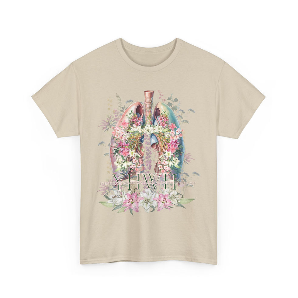 Thumbnail:  Christian Unisex Tee - YHWH Every Breath You Take Design