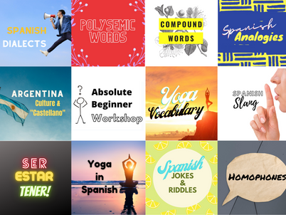Announcing 12 New Spanish Workshops!