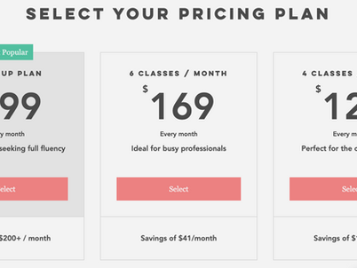 Learn Spanish FAST with one of our 3 NEW pricing plans!