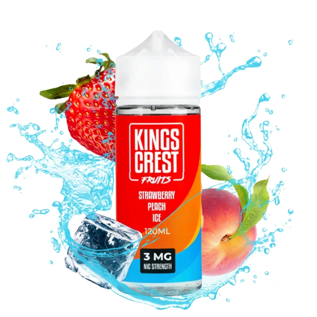 King's Crest Fruits - Strawberry Peach Ice 3mg /120 ml