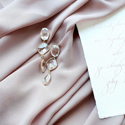 Miniatura: ESPAROSSA Crystal Drop Earrings