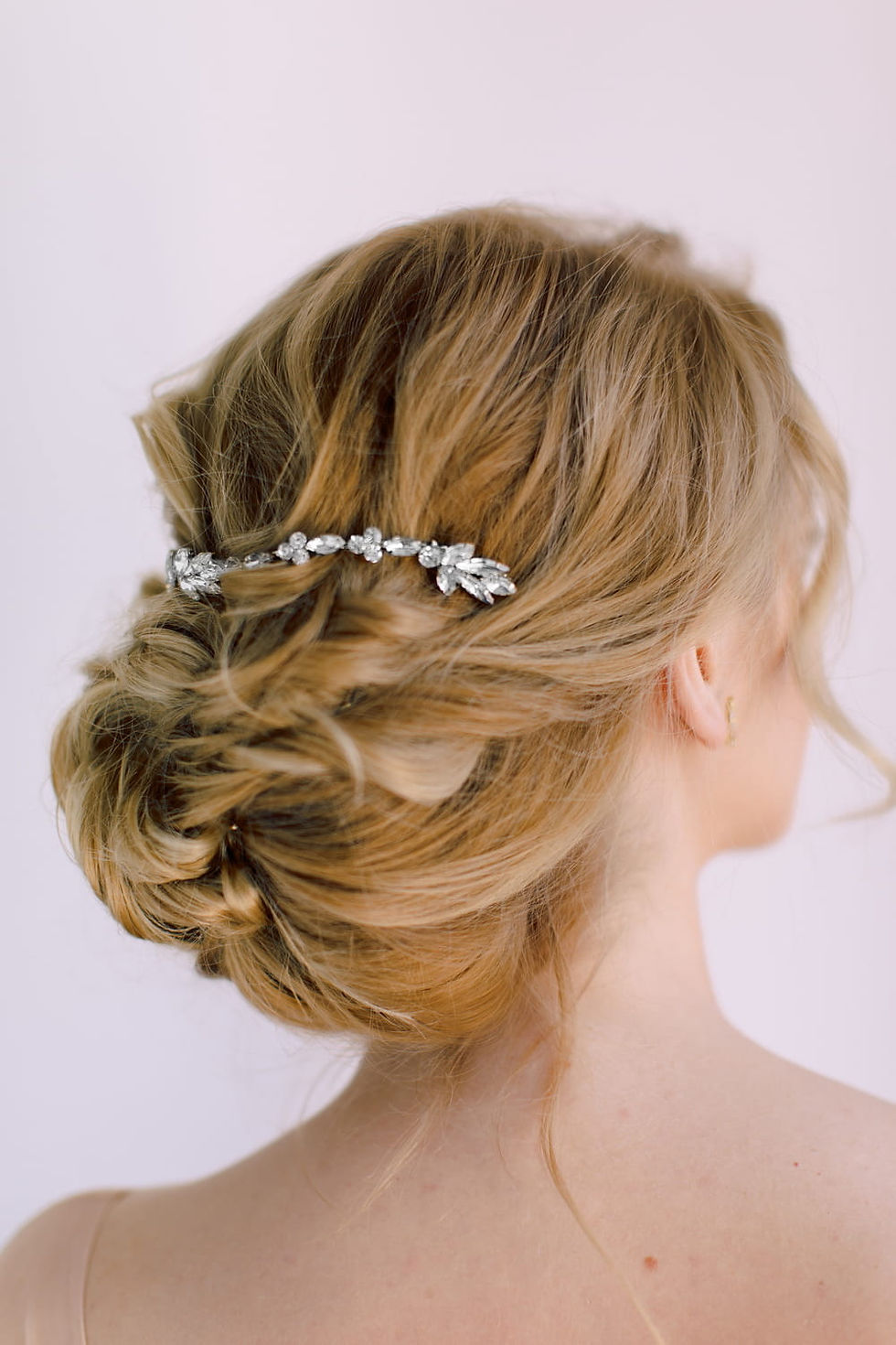 Minijatura: AVALON Crystal Bridal Double Silver Hair Comb