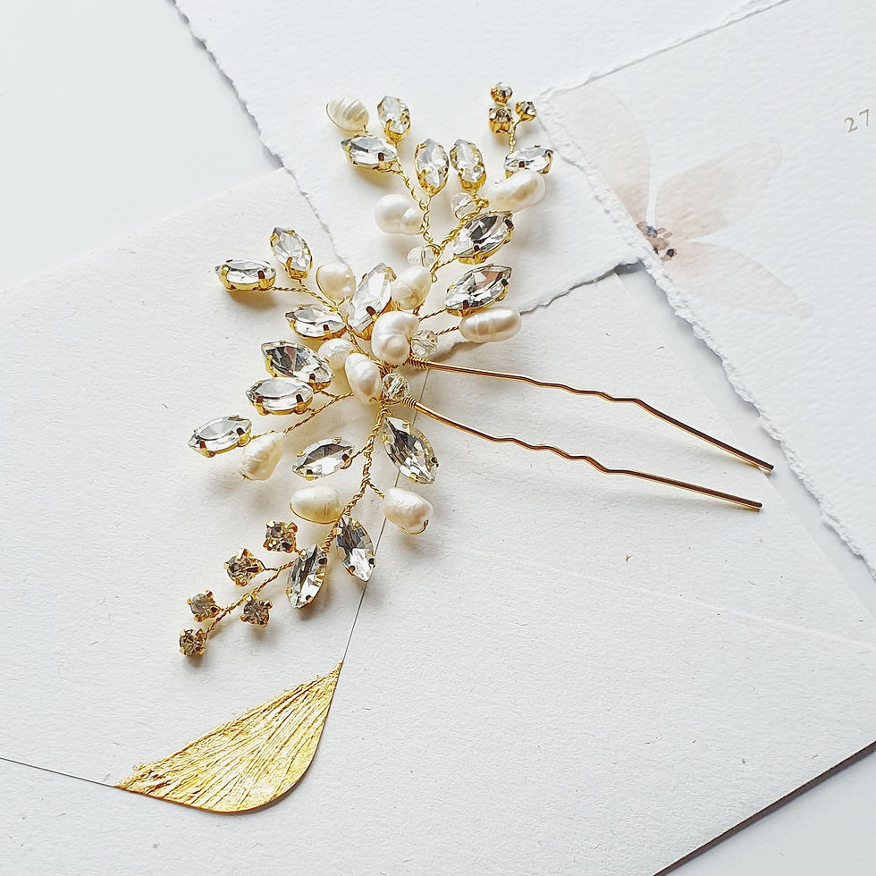 Miniaturebillede: ORIA Gold Hair-pin