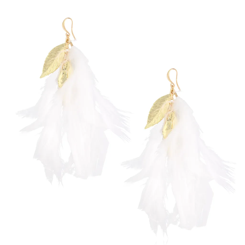 OIREE Feather Earrings