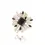 サムネイル： ESTHERA Crystal Black Gold Brooch