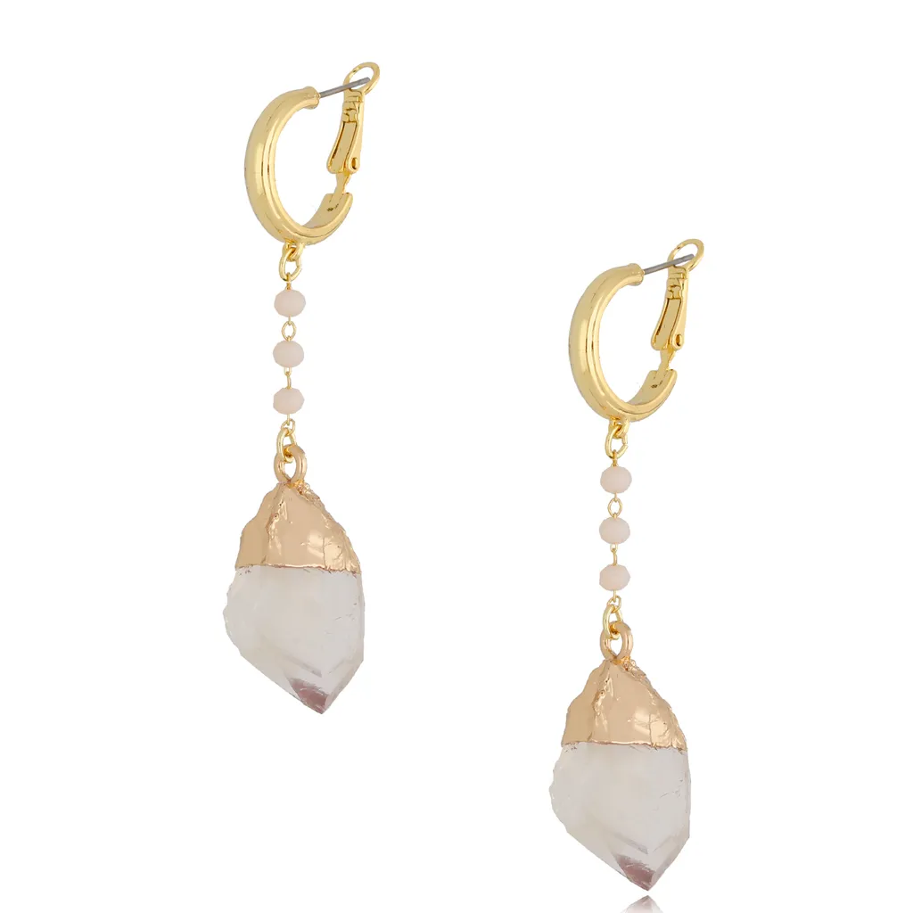 YLIAC Transparent Gold Earrings