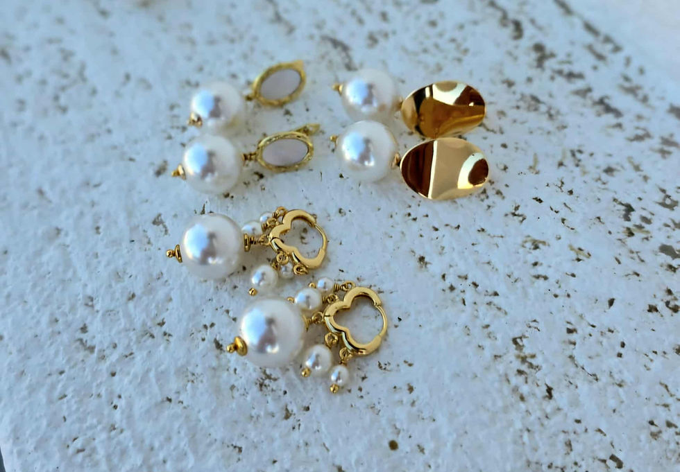 Miniatiūra: Cascading Pearl Earrings