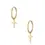 Thumbnail: CROSS Gold Hoogie Earrings
