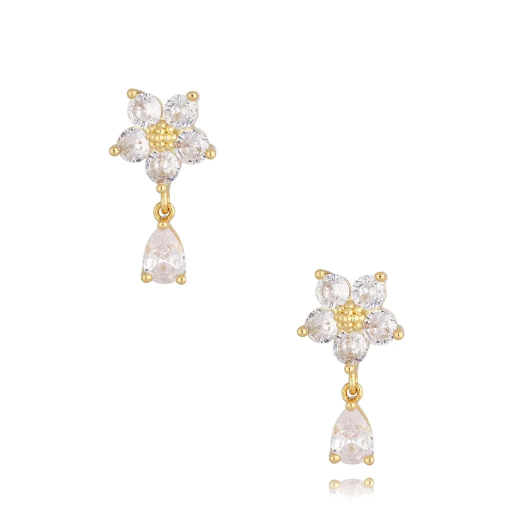 INSTYLE Crystal Gold Earrings - Touch of Venus Jewellery