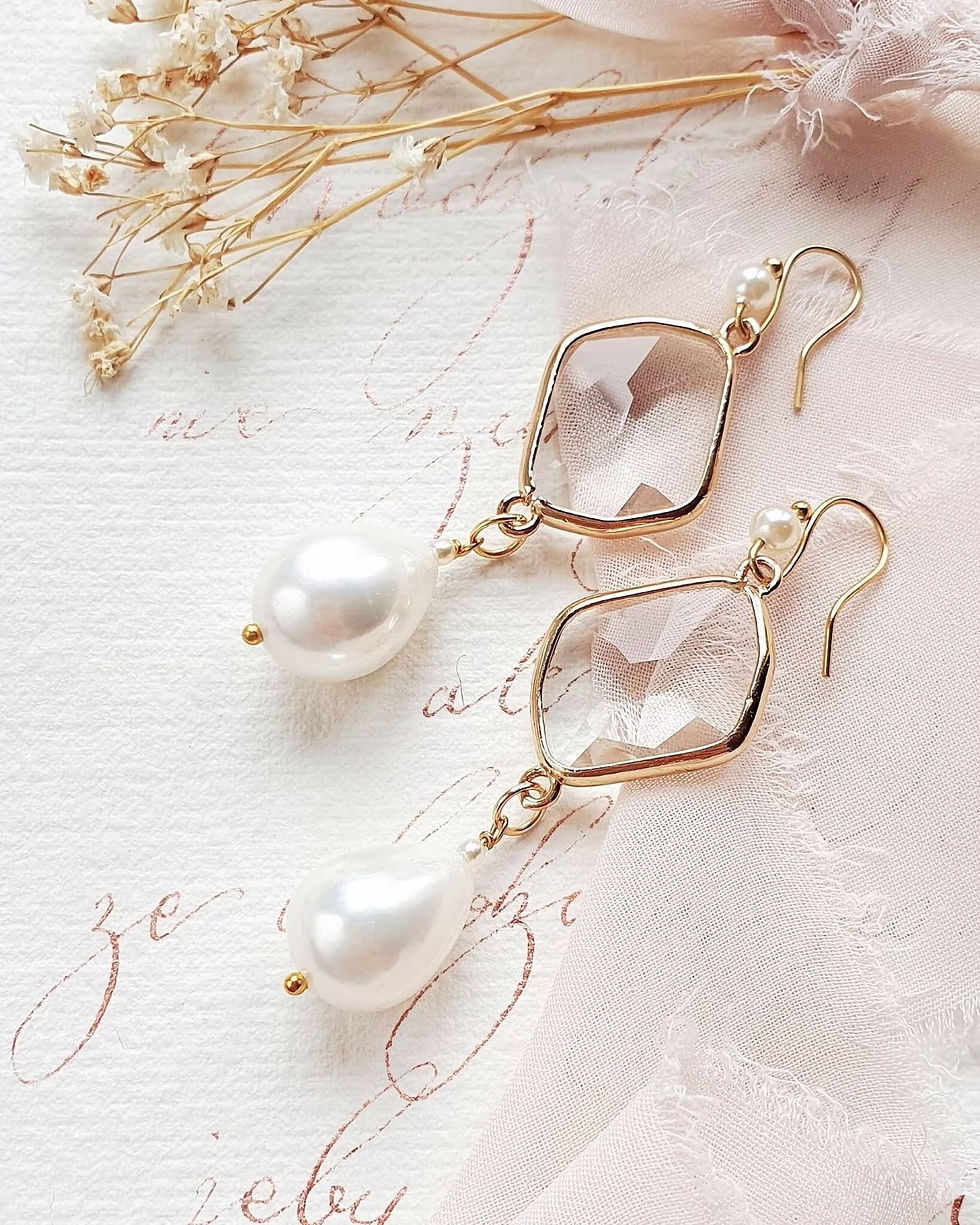 Thumbnail: ESPAROSSA Pearl Earrings