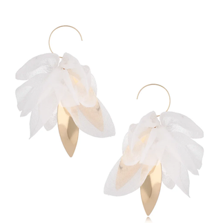 MEA White Silk Flowers - Touch of Venus Jewellery