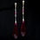 Miniatiūra: GRACE Fuchsia Long Pure Drop Swarovski Crystal Earrings