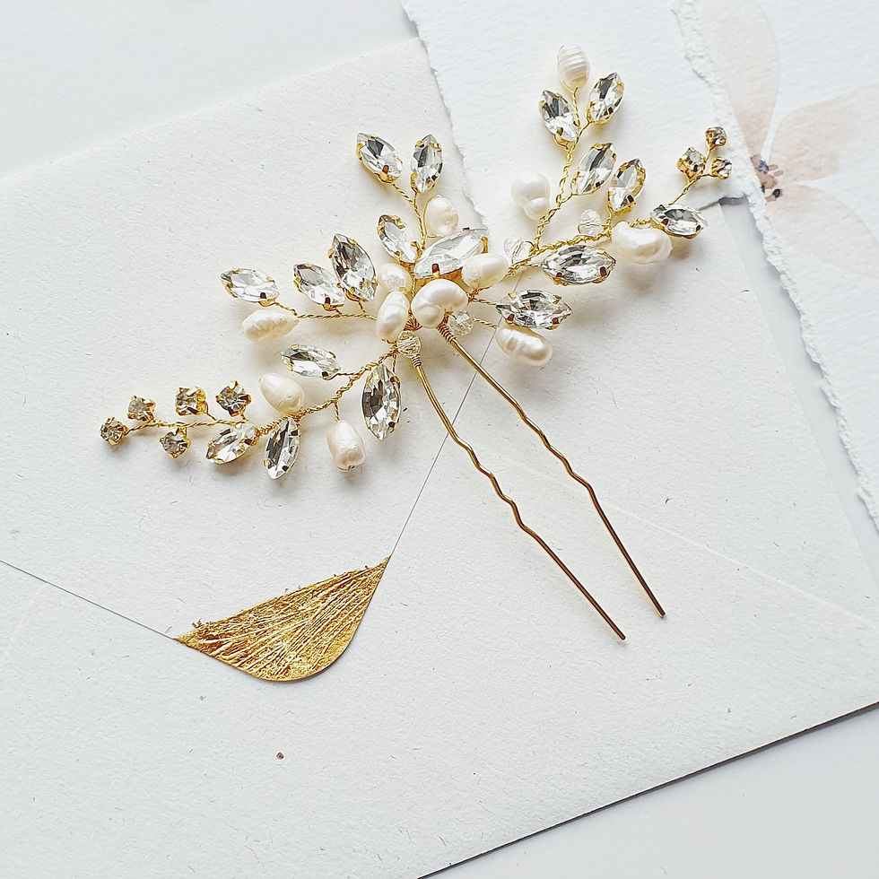 Miniaturebillede: ORIA Gold Hair-pin