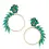 Thumbnail: GO Bold Green Crystal Earrings