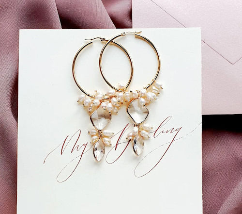 Miniatura: ESPAROSSA Hoop Gold Earrings