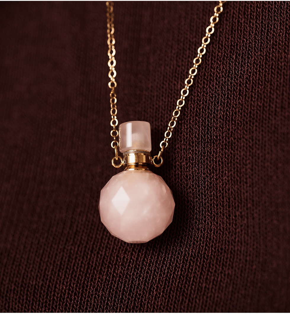 Miniatiūra: Éclat de Perfume-Bottle Rose Quartz 